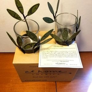Leaf Votive Holders (set of 2)